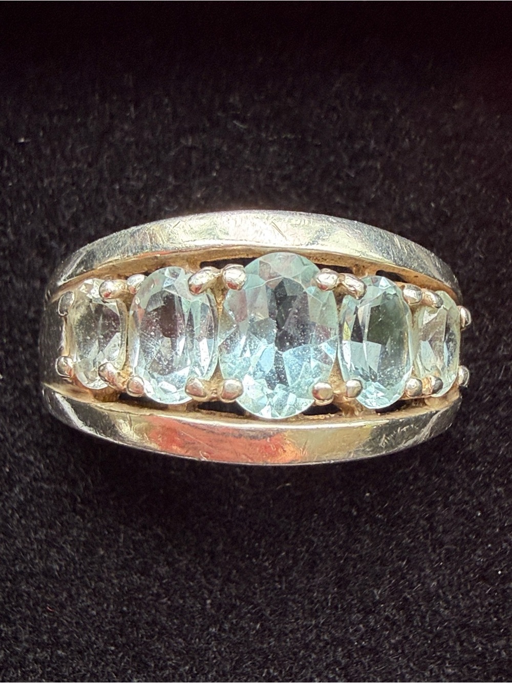 Blue Topaz 925 Sterling Silver Ring Unbranded Size 10